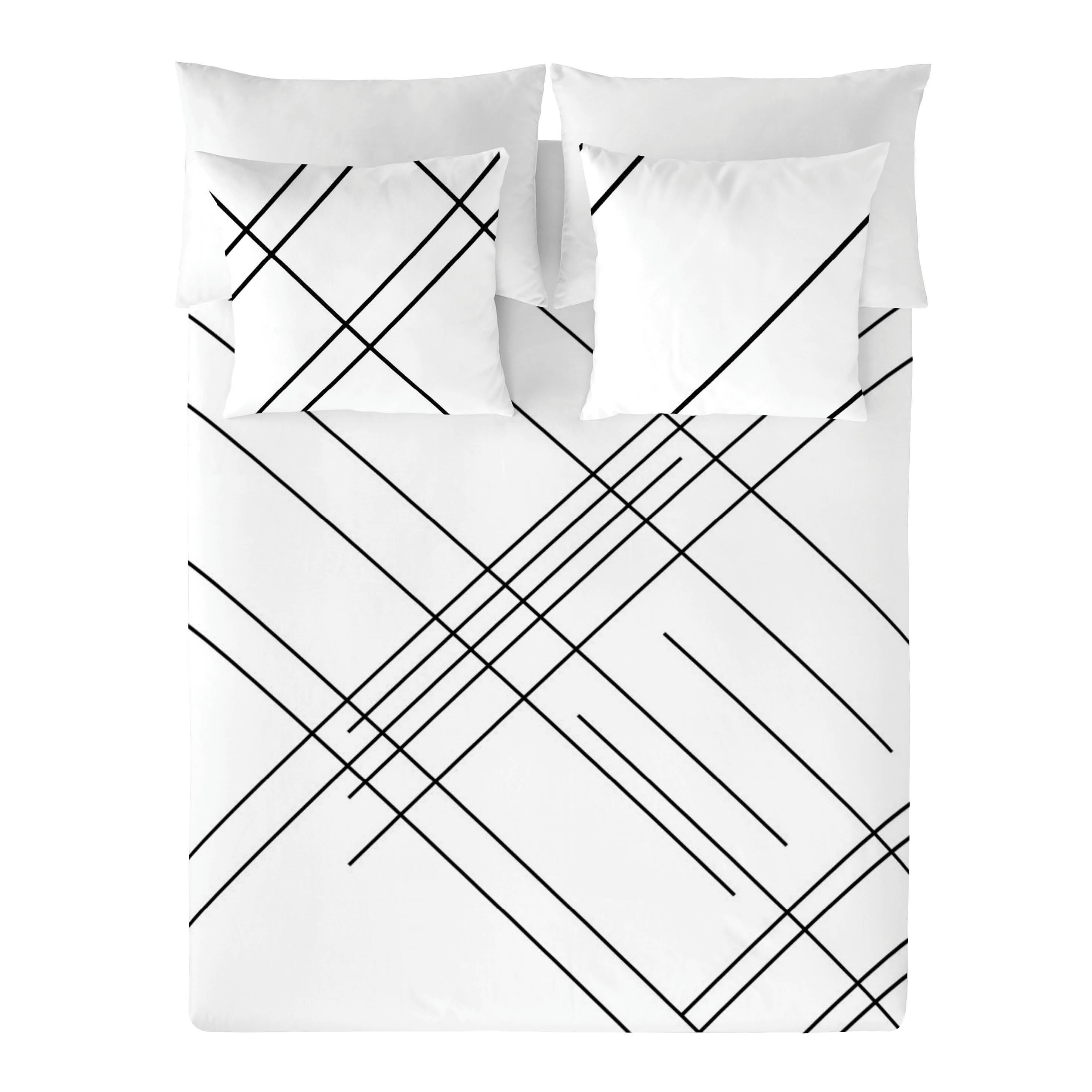 NATURALS - Capa de edredão estampada Cama 90 - Algodão extra macio - Inclui 1 ou 2 fronhas - Fabricado em Espanha - LINE - 3
