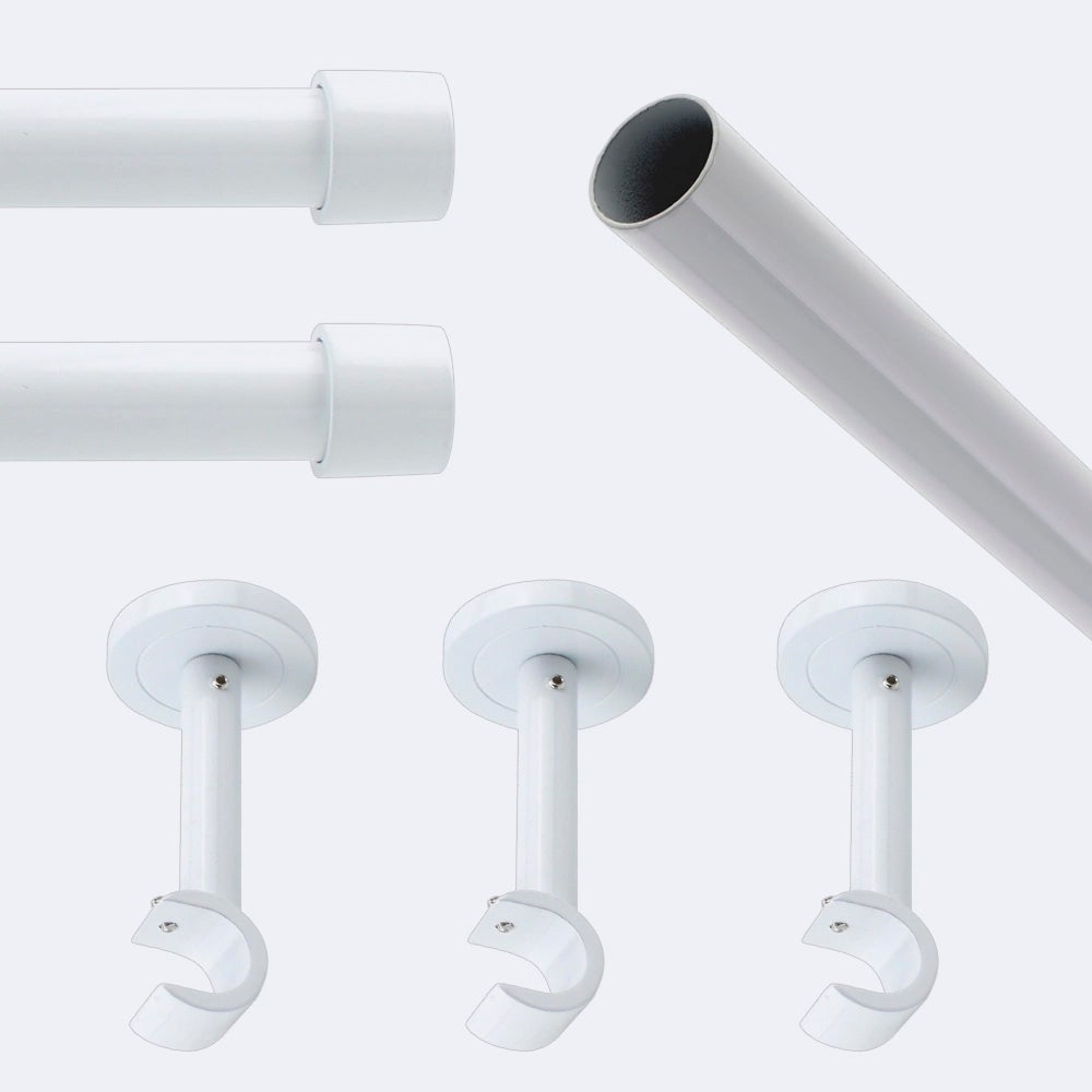 Fijadores Para Cortinas - Tapones Blancos De 6mm, Pack De 10, 20, 50 O 100 Unidades. ¡Que No Se Muevan!