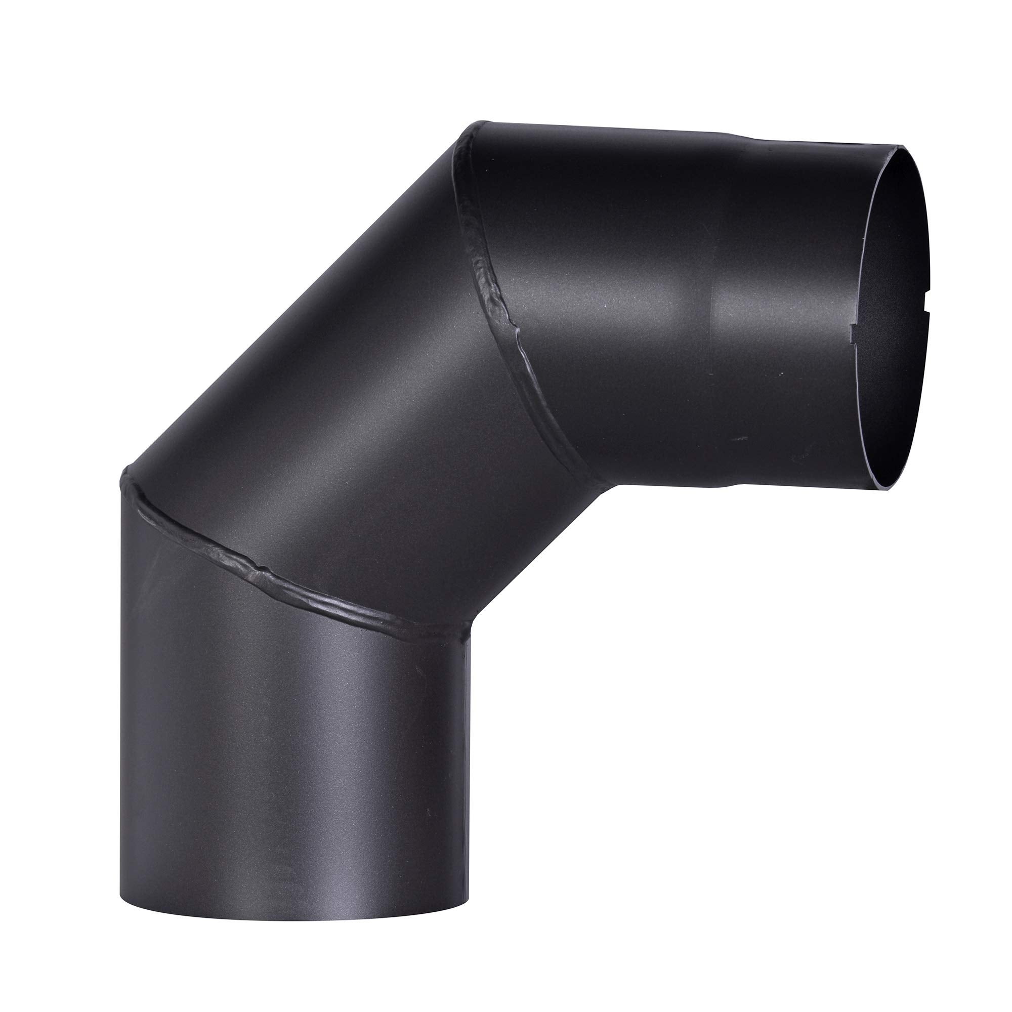Tubo in acciaio nero da interno per stufa a legna con spessore 2 mm