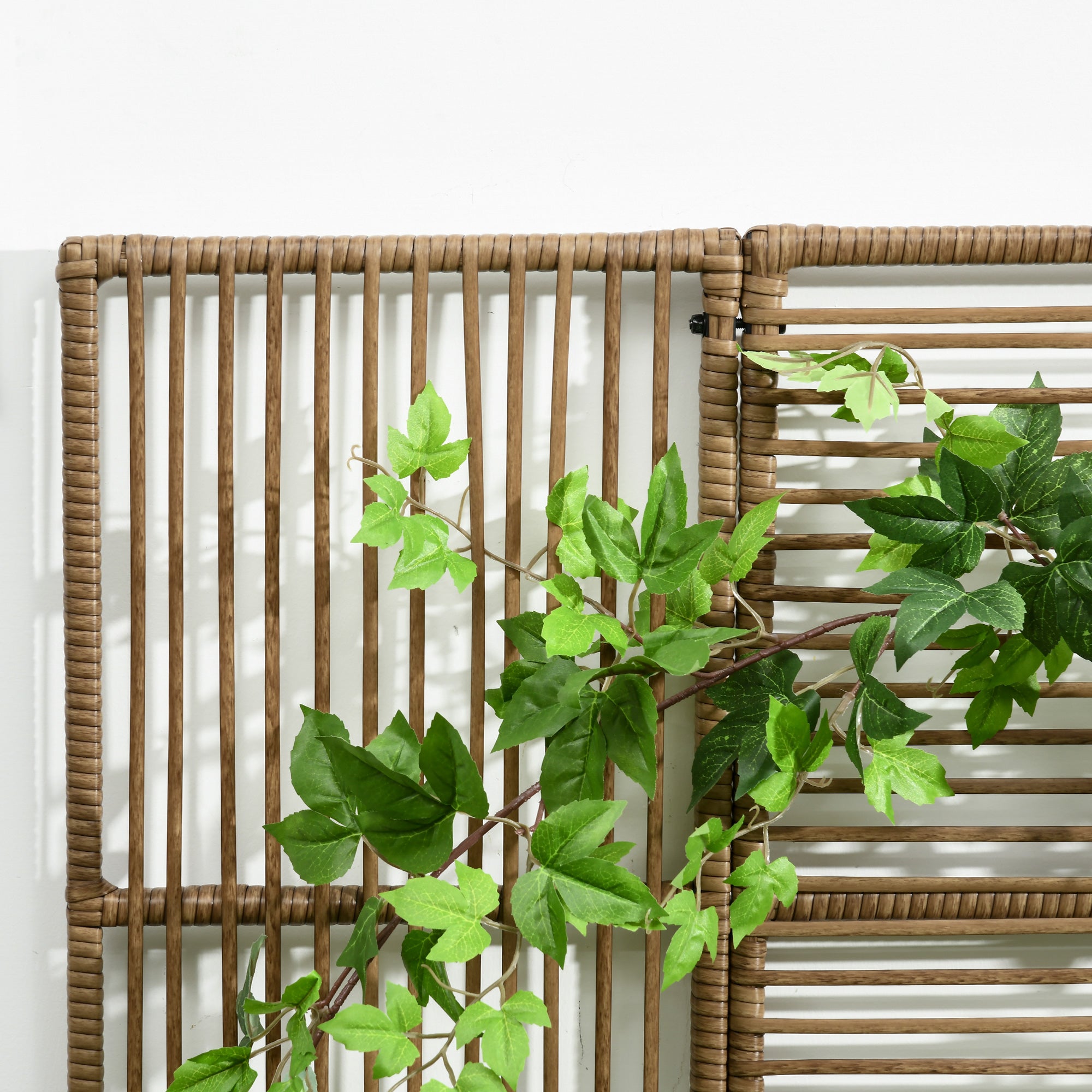 Jardinière avec treillis haut dim. 103L x 29l x 103H cm résine - 9