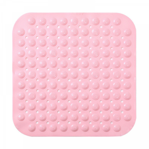 Set di 2 Tappeti Bagno Plush, Rosa, 50x70x2 cm, EPIKASA