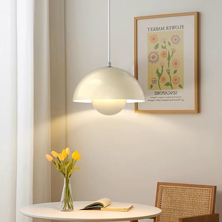 Lustre, suspension moderne, plafonnier suspendu avec ampoule, luminaires de décoration intérieure, lumière chaude, 23 cm (bleu) - 3