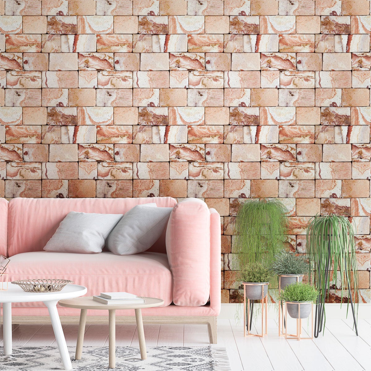 Adesivi materiale pietre dell'Lavandou - Sticker adesivo - adesivi murali - 60x60cm - 3