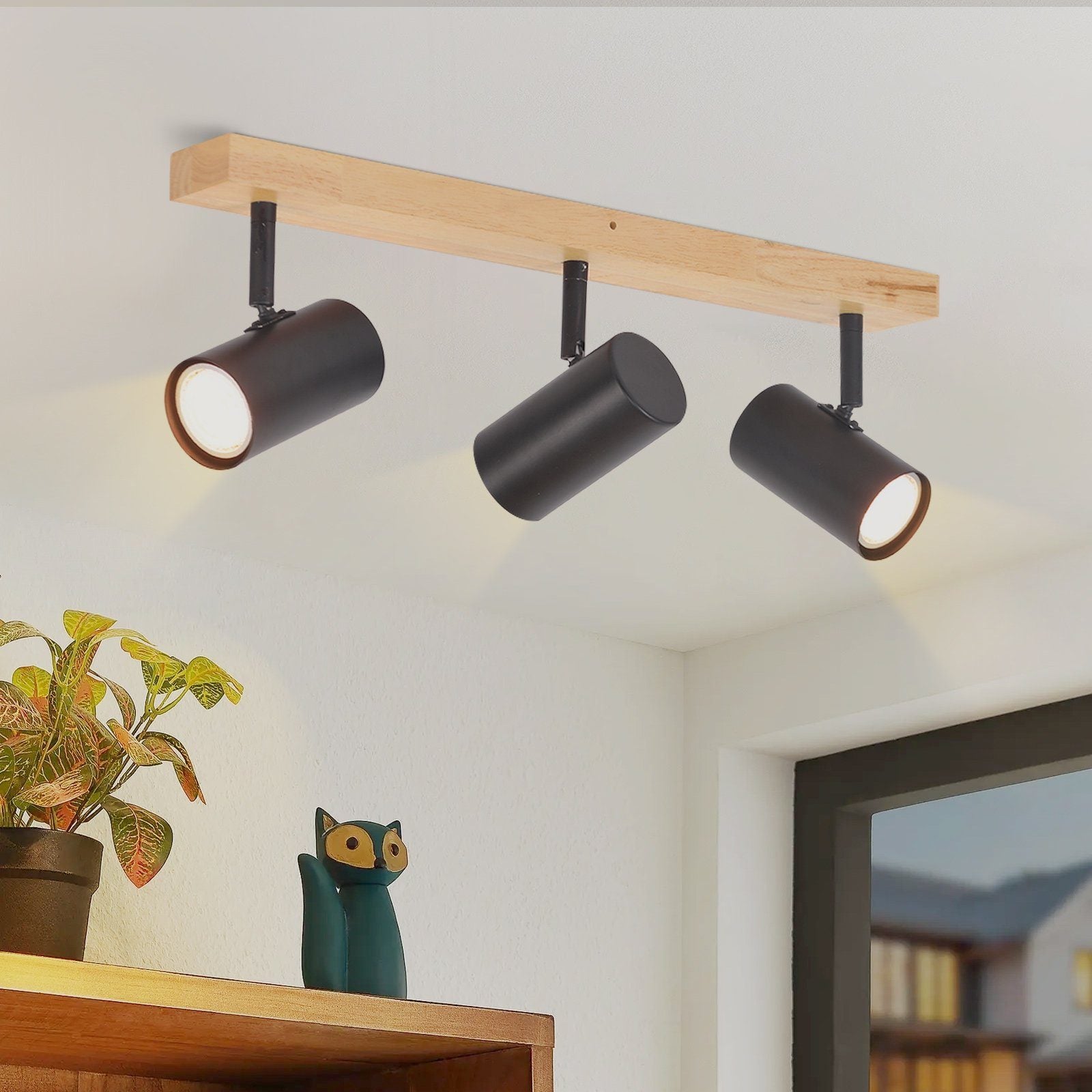 ZMH Lampa sufitowa LED GU10 – nowoczesna, obrotowa lampa sufitowa LED 330°