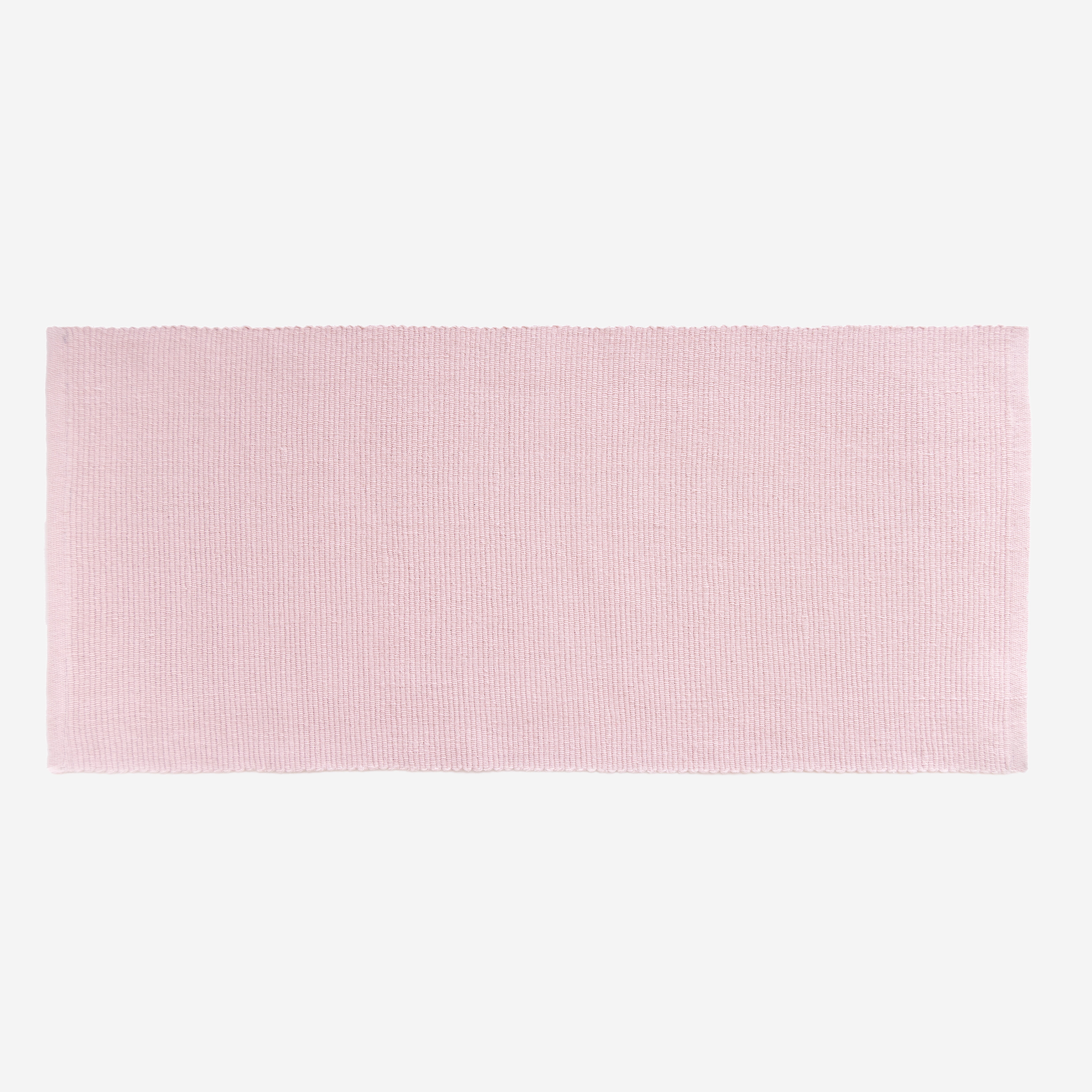 Jasnoróżowa organiczna mata do jogi z bawełny 80x200 cm