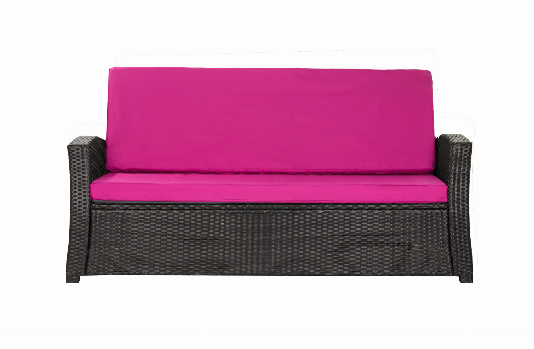 Cojines para sofá de exterior rosas cojines para sofá cojines para banco de jardín de 3 plazas 160x60x50cm cojines para muebles de poliratán-slim