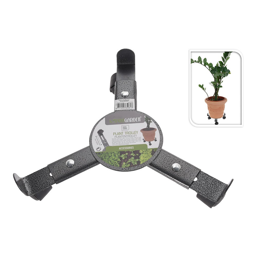 SUPPORT POTS ROUES 225-300MM 50KG - 4