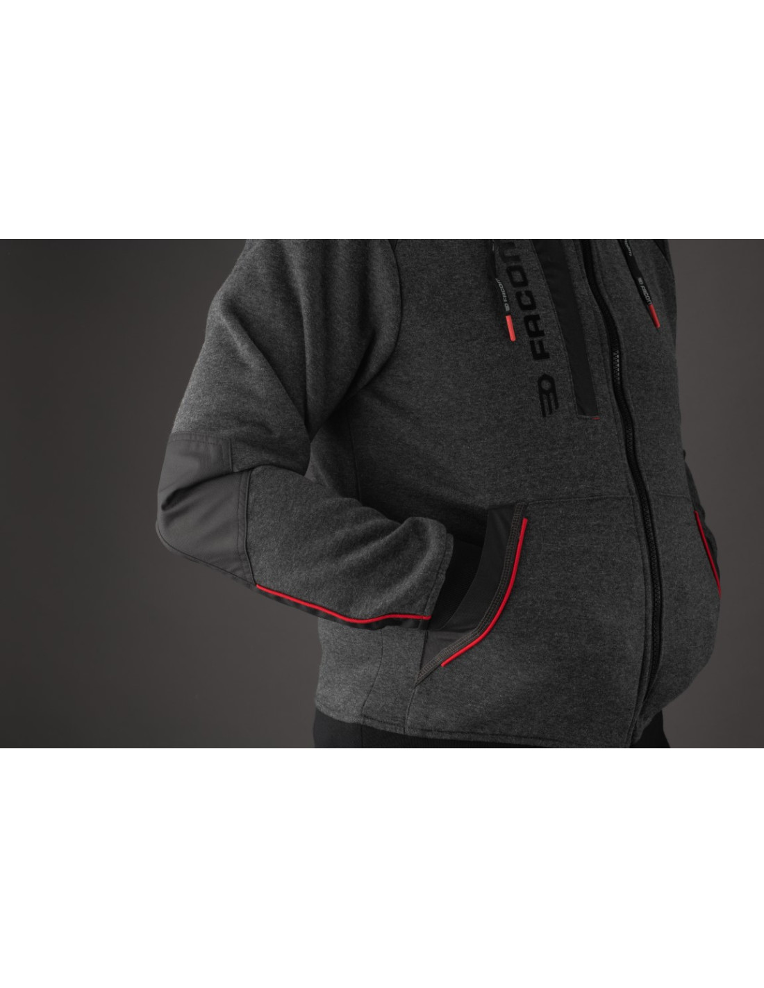 Sweat zippé à capuche et col montant FACOM JUMPER FXWW8000E - Taille XXL - 5