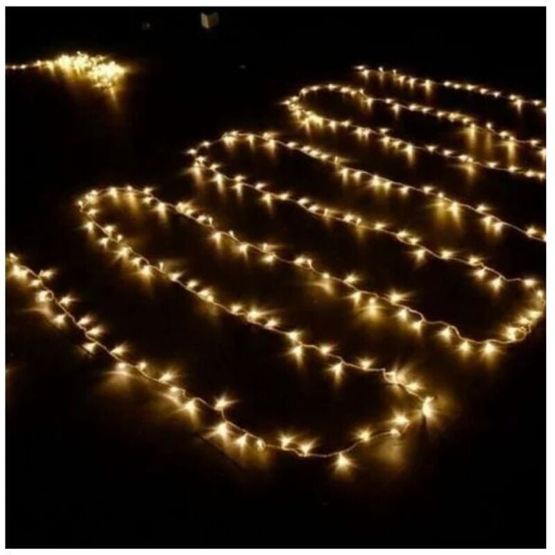 Guirlande lumineuse de 20 mètres composée de 200 LED, adaptée à l'éclairage intérieur et extérieur des jardins, idéale pour les carnavals et les mari - 4