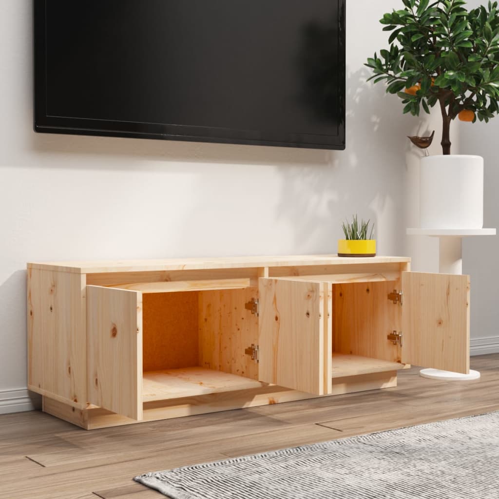 Maison Exclusive - Meuble TV 110x34x40 cm Bois de pin massif - 3