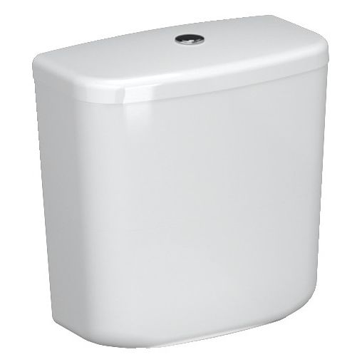 Bouton Poussoir Double Chasse D'eau Argenté Pour Valve Optima 49 - Compatible Twyford, Siamp
