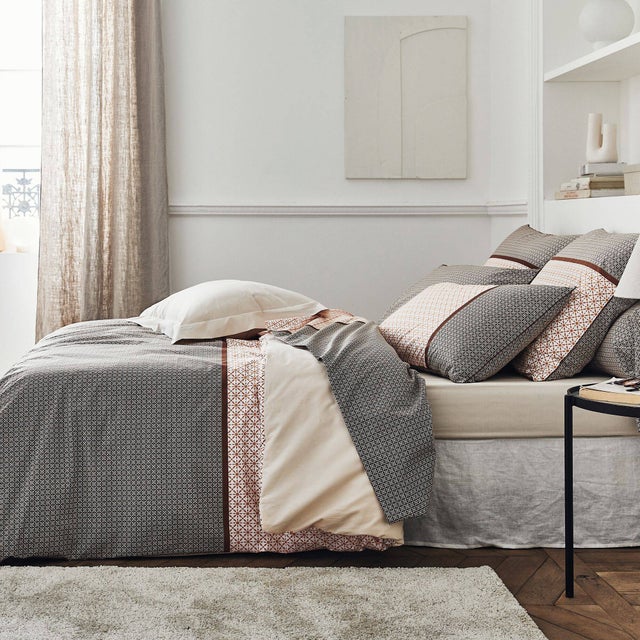 Housse de couette coton percale Gabin Epice TRADILINGE-240 x 220 cm-