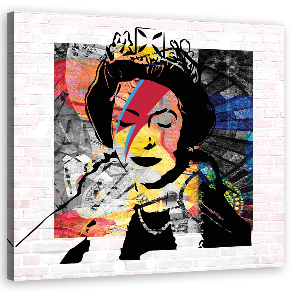Obraz, Banksy Królowa Anglii 30x30