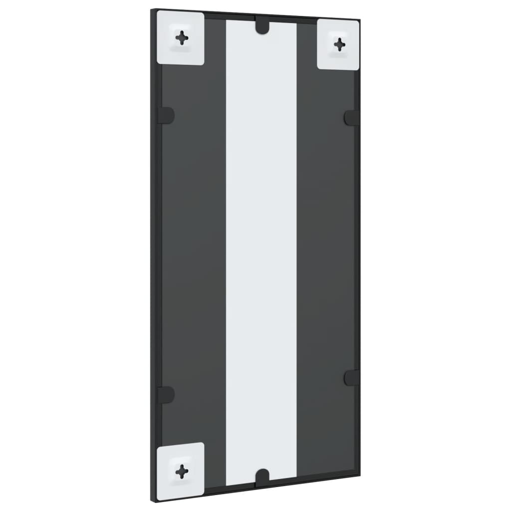 Maison Exclusive - Miroir mural noir 30x60 cm rectangulaire fer - 5
