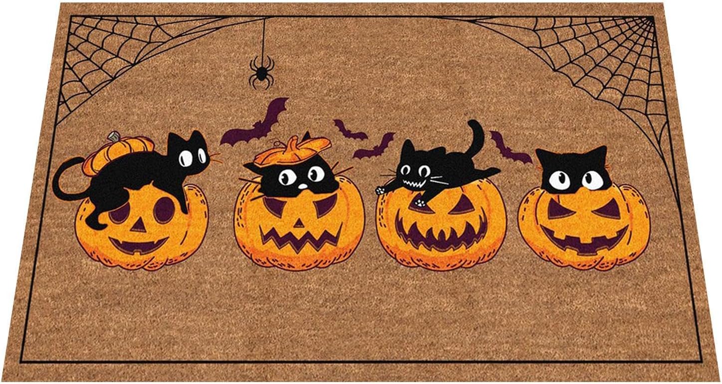 Uniwersalna mata na Halloween, wycieraczka na Halloween - mata podłogowa - antypoślizgowa wycieraczka - dekoracyjna mata na drzwi wejściowe na Hallowe