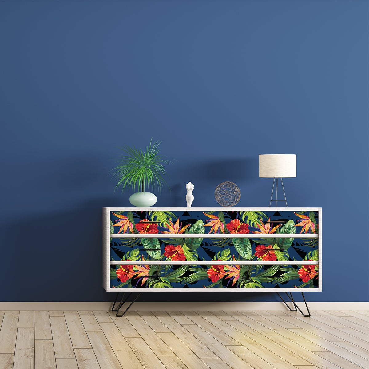 Adesivo mobili tropicale ganzo - Sticker adesivo - adesivi murali - 40x60cm - 4