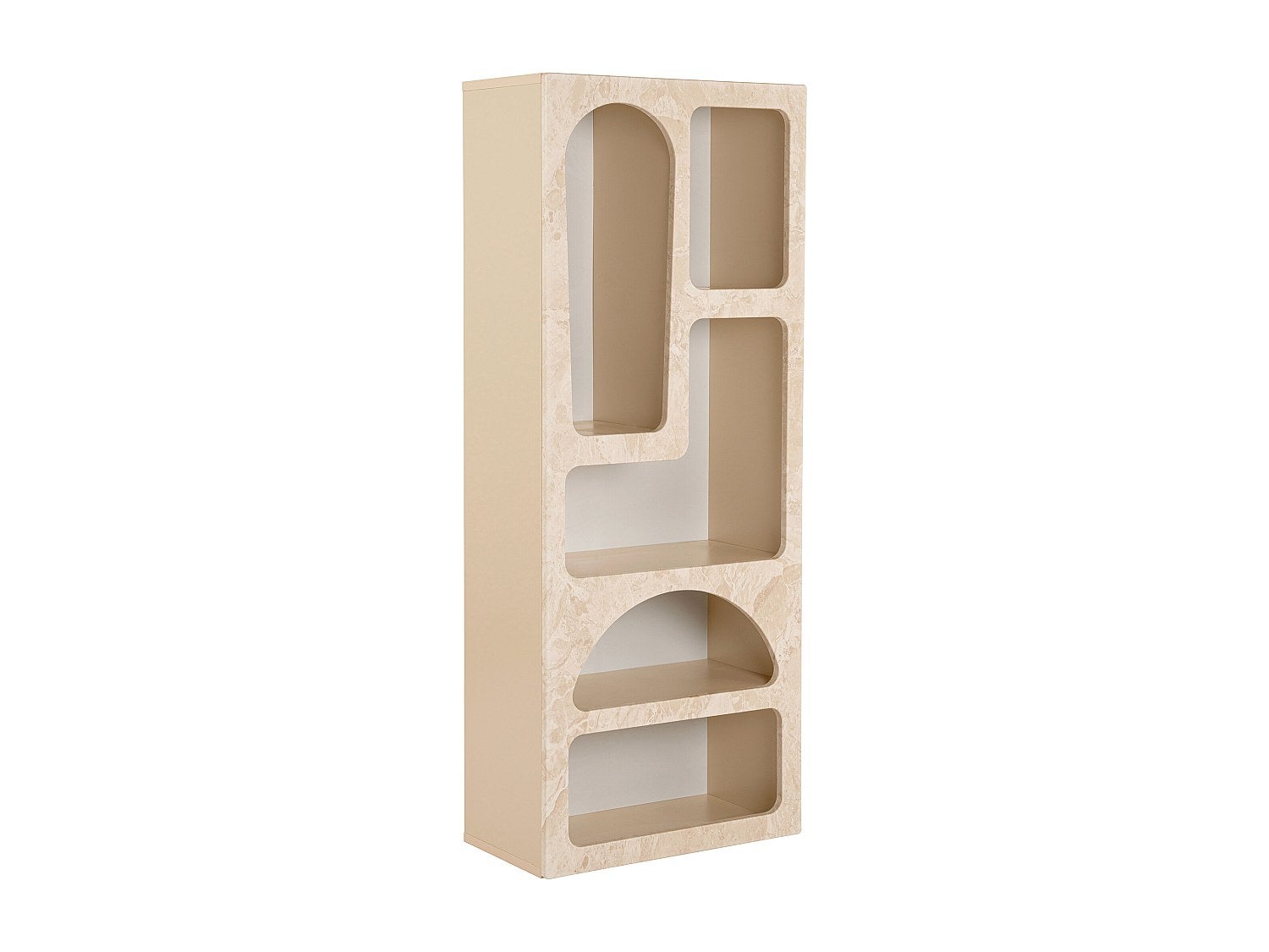 Bibliothèque pour Séjour en MDF Beige H. 150.0 x l. 60.0 x P. 32.0 cm - 3