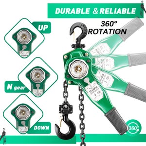 Grue D'atelier DeeDuud 1 T, 370 W, 220 V, 10 M/min Treuil électrique