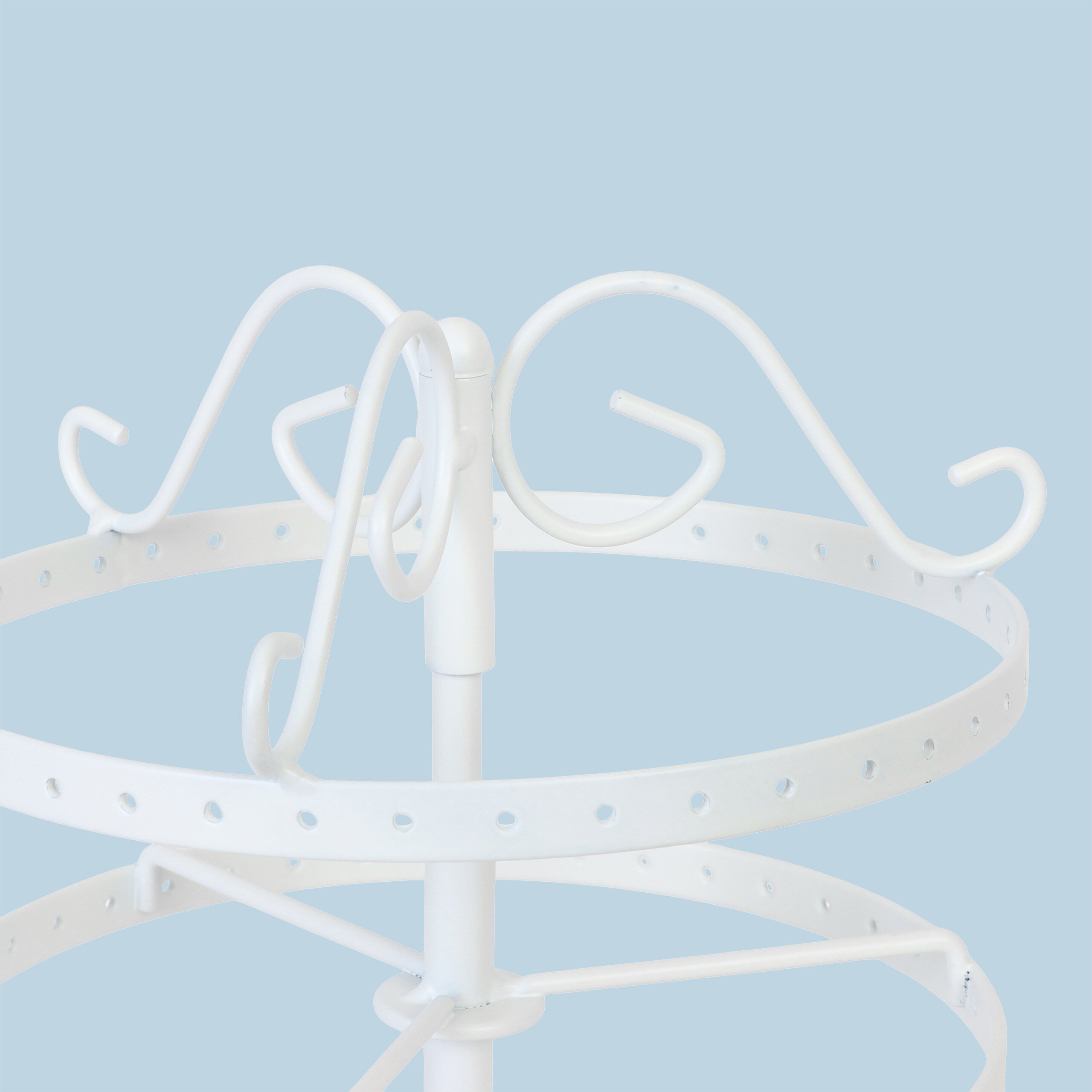 Présentoir boucles d’oreilles, fer, 168 emplacements, rotatif, arbre à bijoux, HxD 30 x 16,5 cm, couleurs, Relaxdays - 6