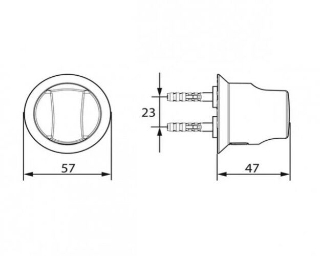 JET Support De Douchette Mural, Chromé (04430100