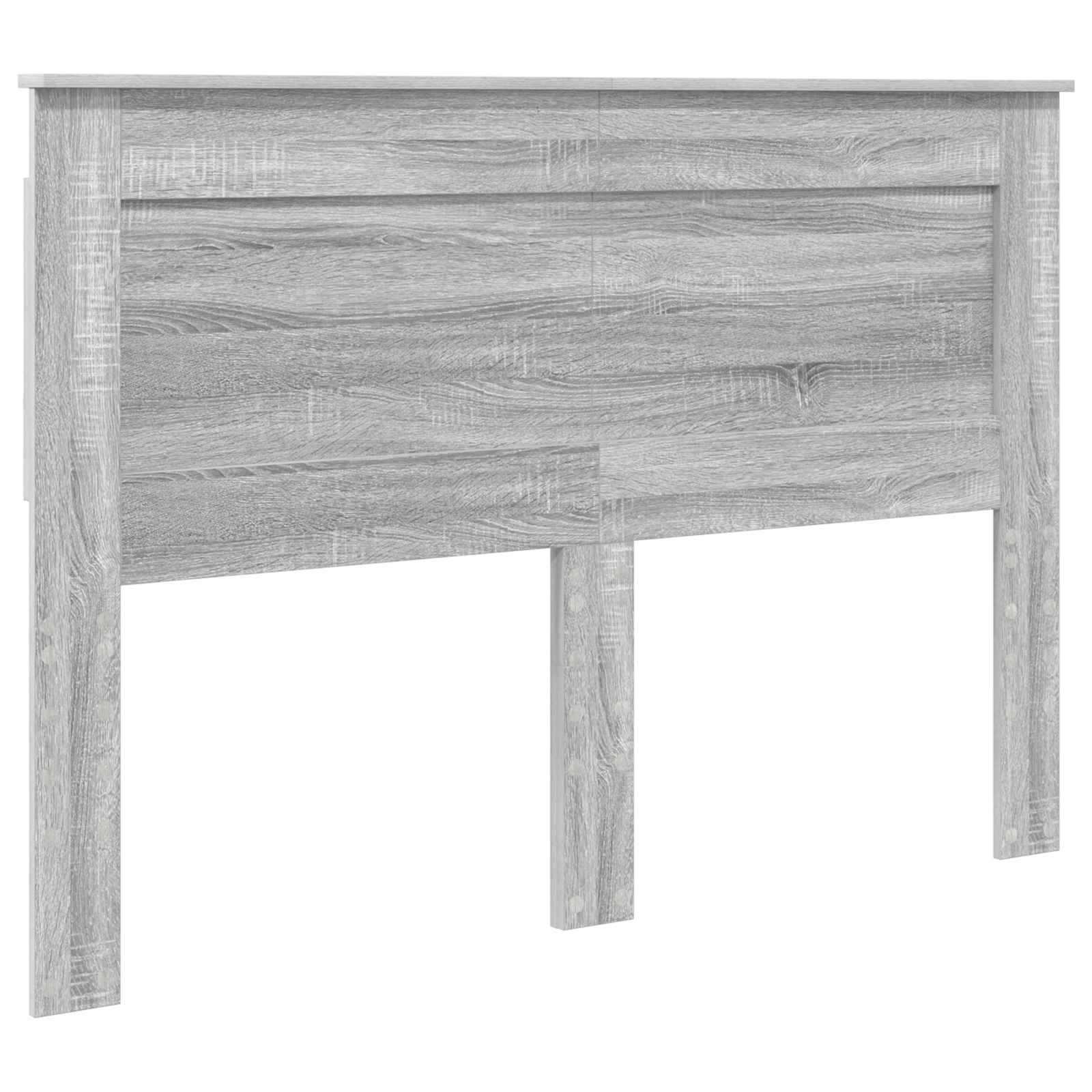 Cadre de lit gris 140 x 200 cm en panneau de bois - 6