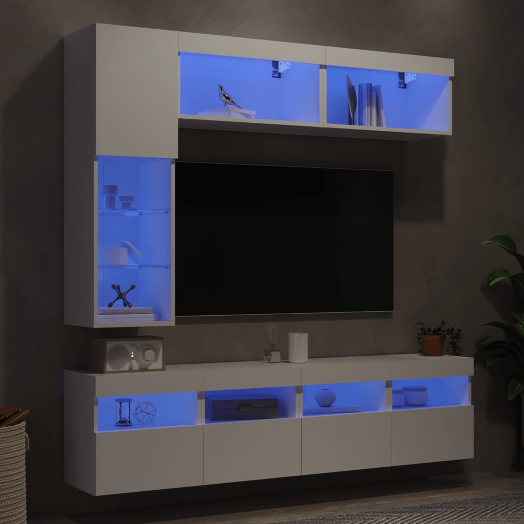 Maison Exclusive Ensemble De Meubles TV Muraux 7 Pcs Avec Lumi res maison-exclusive-ensemble-de-meubles-tv-muraux-7-pcs-avec-lumi-res