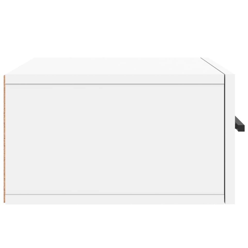 Mesita de noche de pared，Mesilla de noche flotante blanco 35x35x20 cm CFW36860 - 7
