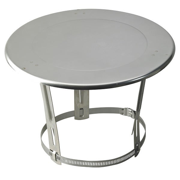 TEN - Chapeau plat inox n°1 Ø80/125