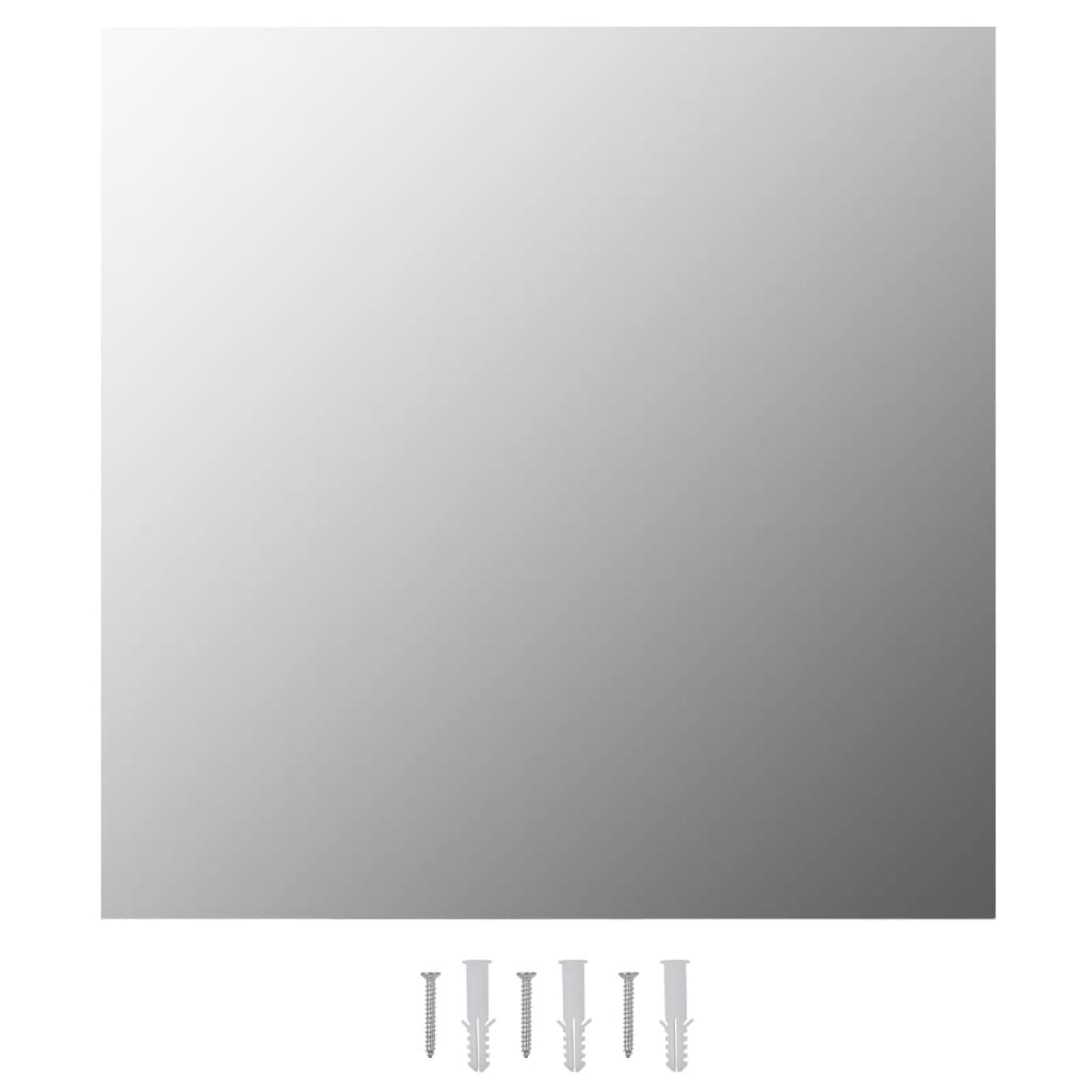 Miroir mural carré 60 x 60 cm Verre vidaXL - 2