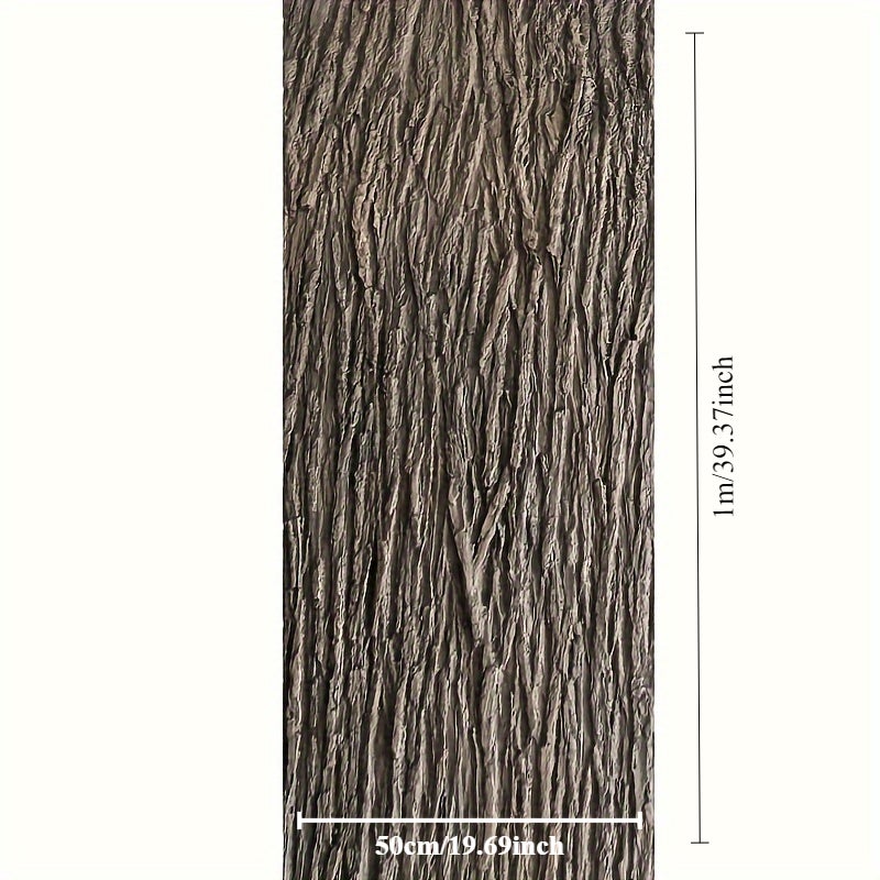 Ecorce Décorative Réaliste, Autocollants Muraux Décoratifs Pour Tuyaux, Lampadaires, Murs Et Décoration Intérieure, Support Non Adhésif-100*50cm - 5