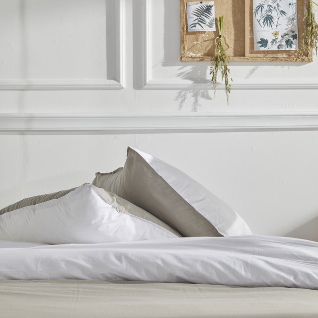 Parure de lit coton uni CHARME - 2