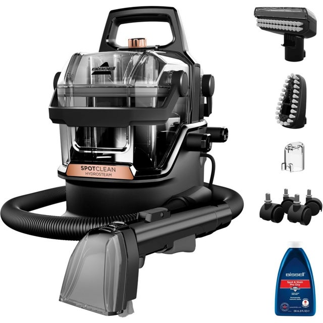 Nettoyeur détacheur BISSELL SpotClean Hydrosteam Pro B3700N, mode vapeur, 4 roues multidirectionnelles