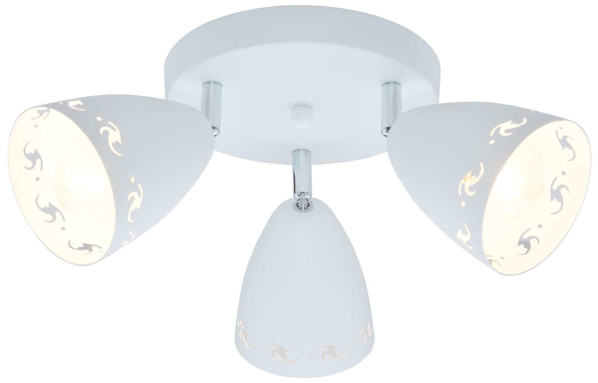 Lampa sufitowa wisząca Coty biała 3xE14x40W wym: 16 x 38 x 38 cm metal Candellux