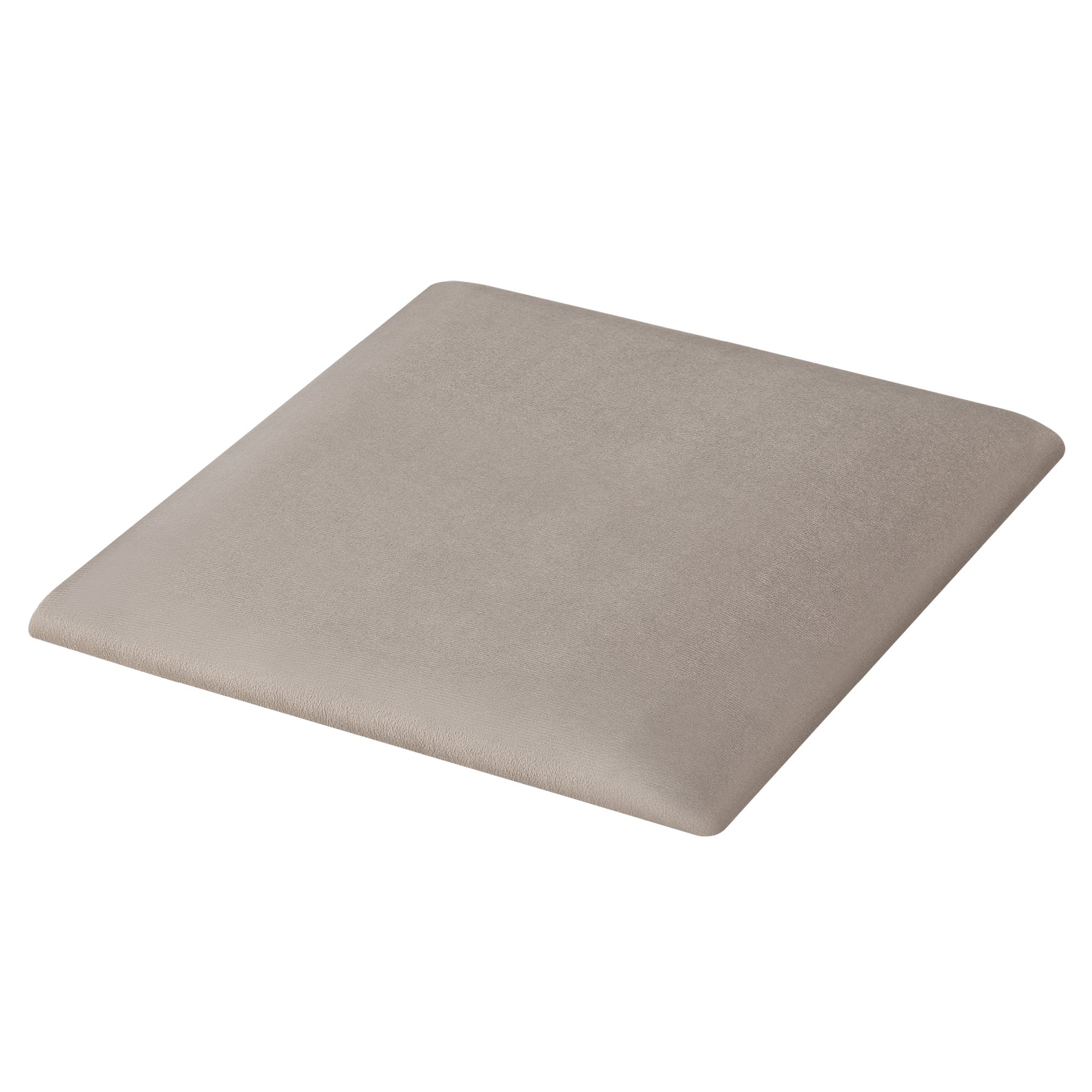 Conjunto de 4 painéis de parede acolchoados Carpino veludo 30x30cm - Cinzento claro [neu.haus] - 3