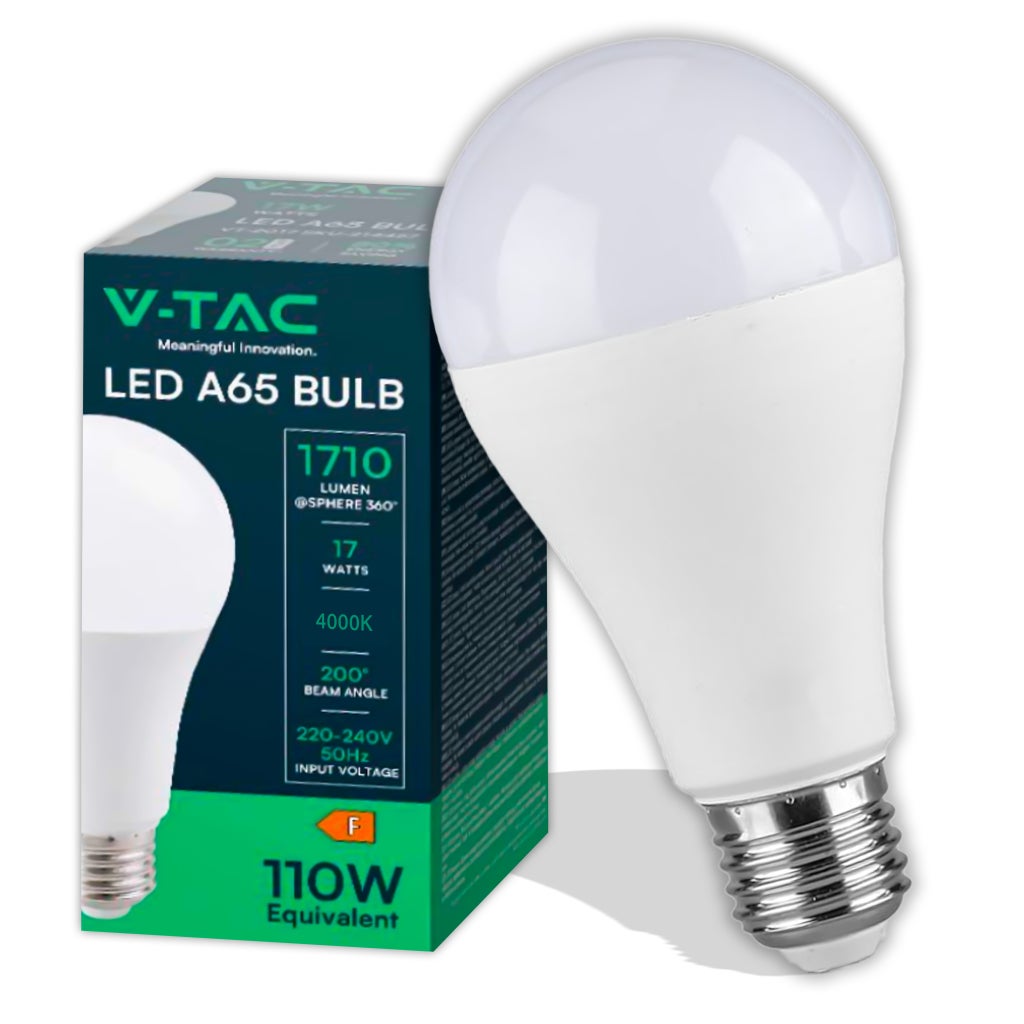 Żarówka LED E27 17W A65 4000K