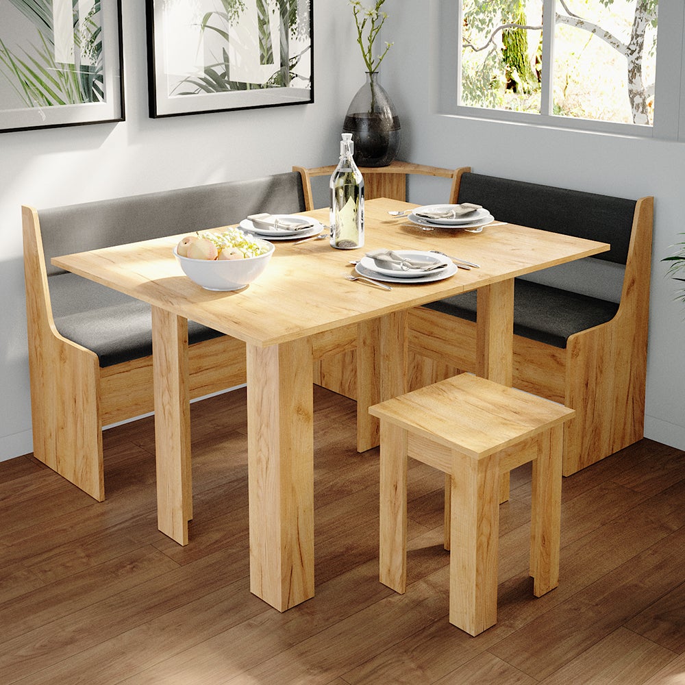Vicco Table de salle à manger avec chaise Roman, Chêne de force doré, 60x90cm - 5
