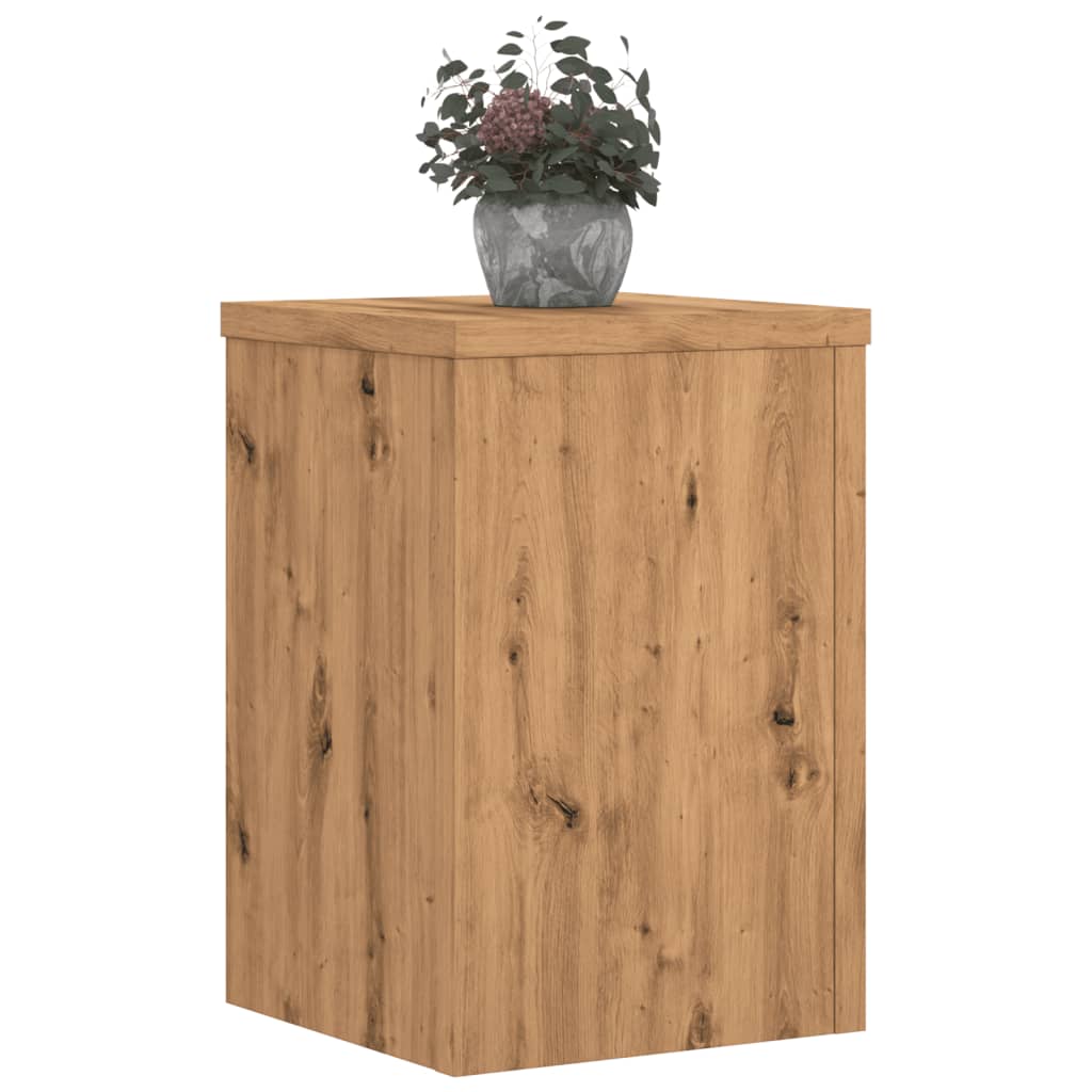 Jardinière | Supports pour plantes 2 pcs chêne artisanal bois d'ingénierie CFW89272 - 3