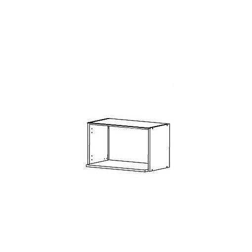 Meuble haut L60 H43 niche blanc - 2