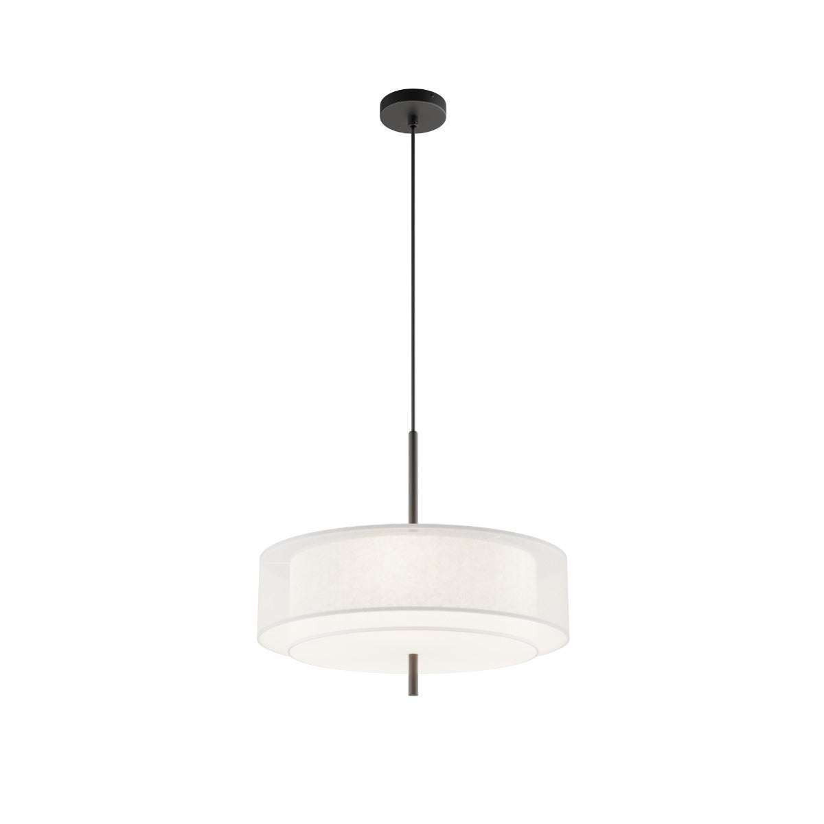 Lampa wisząca okrągły abażur BERGAMO przezroczysta 5xE27x60W tkanina wym:346x50x50cm IP20 Maytoni