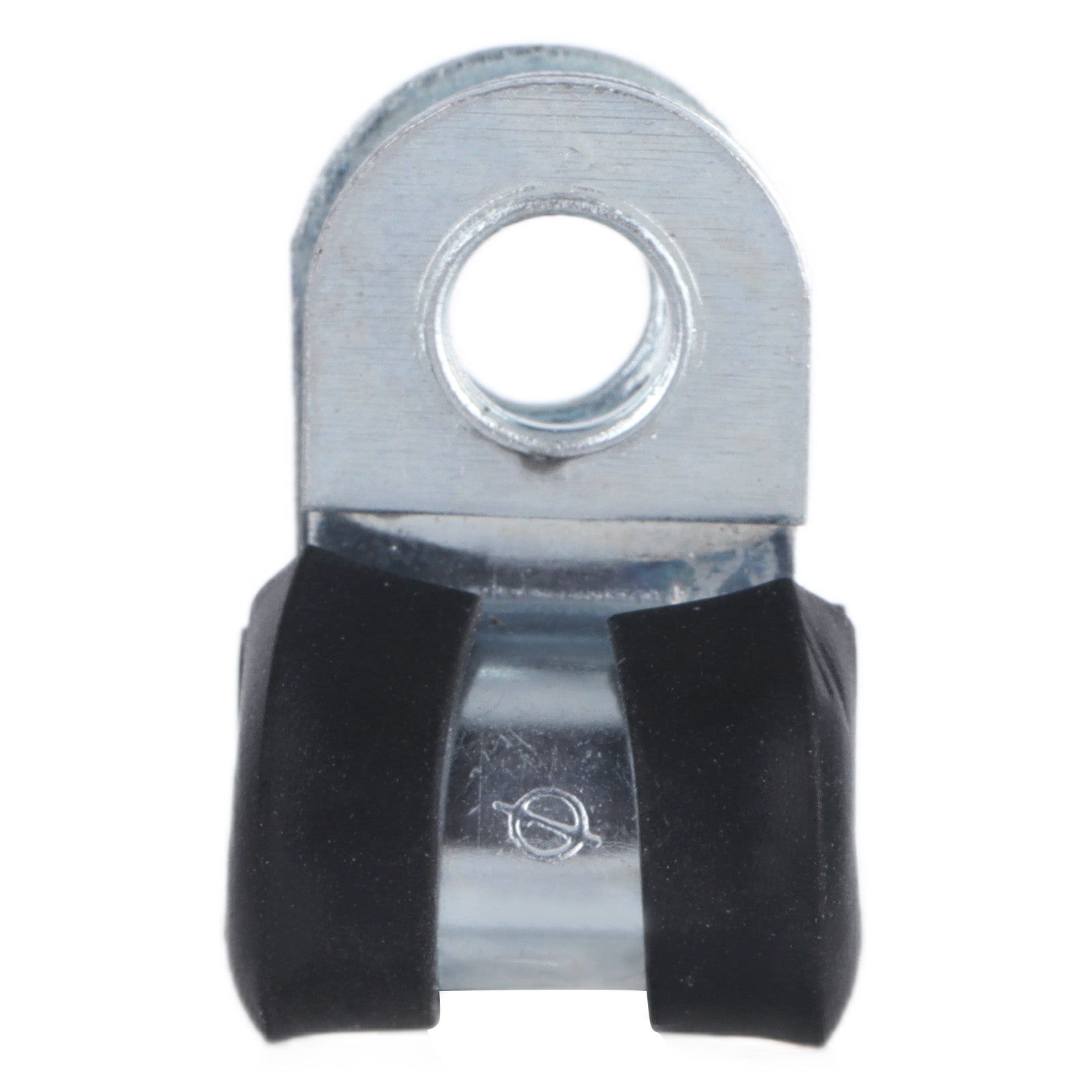 20 morsetti a forma di R imbottiti in acciaio inox e gomma, morsetti per montaggio cavi, clip a P rivestite in gomma (20 mm