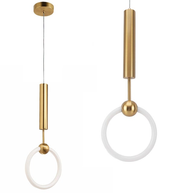 Lampa Sufitowa Wisząca Led Toolight Lhj059-1Cp Złoty Szczotkowany