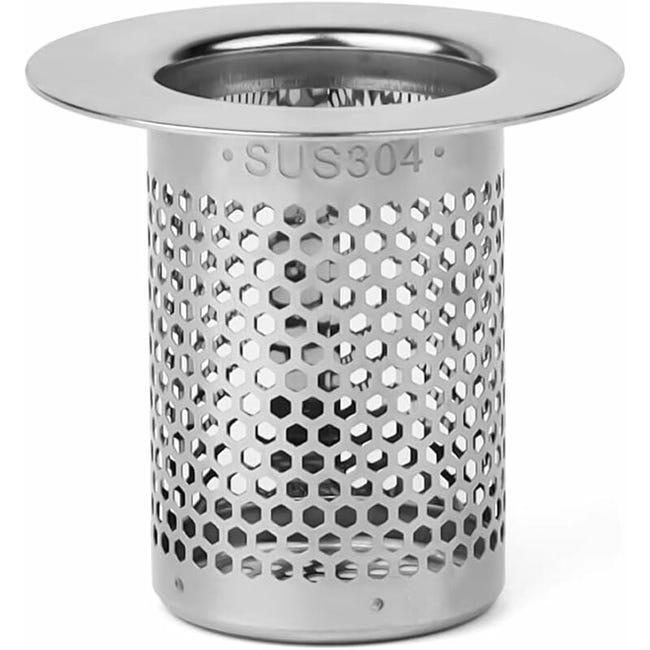 Sitko do odpływu wanny, 5 cm, nierdzewne, filtr do włosów pod prysznicem - korek do zlewu kuchennego, siatka filtrująca do odpływu