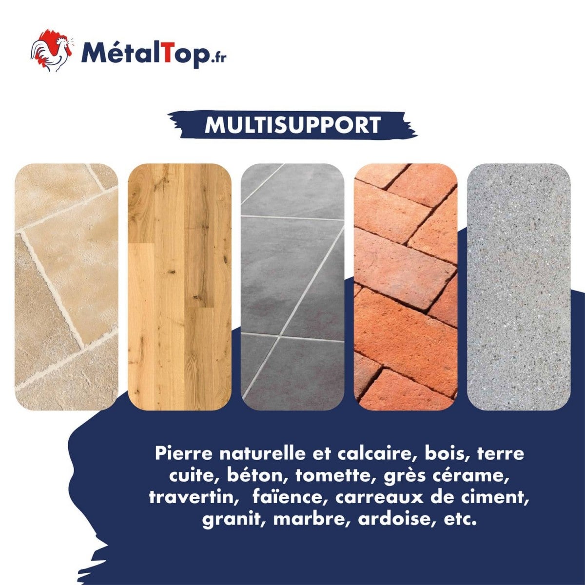 Peinture Terrasse - Noir foncé - RAL 9005 - 15 L - Métaltop - 6