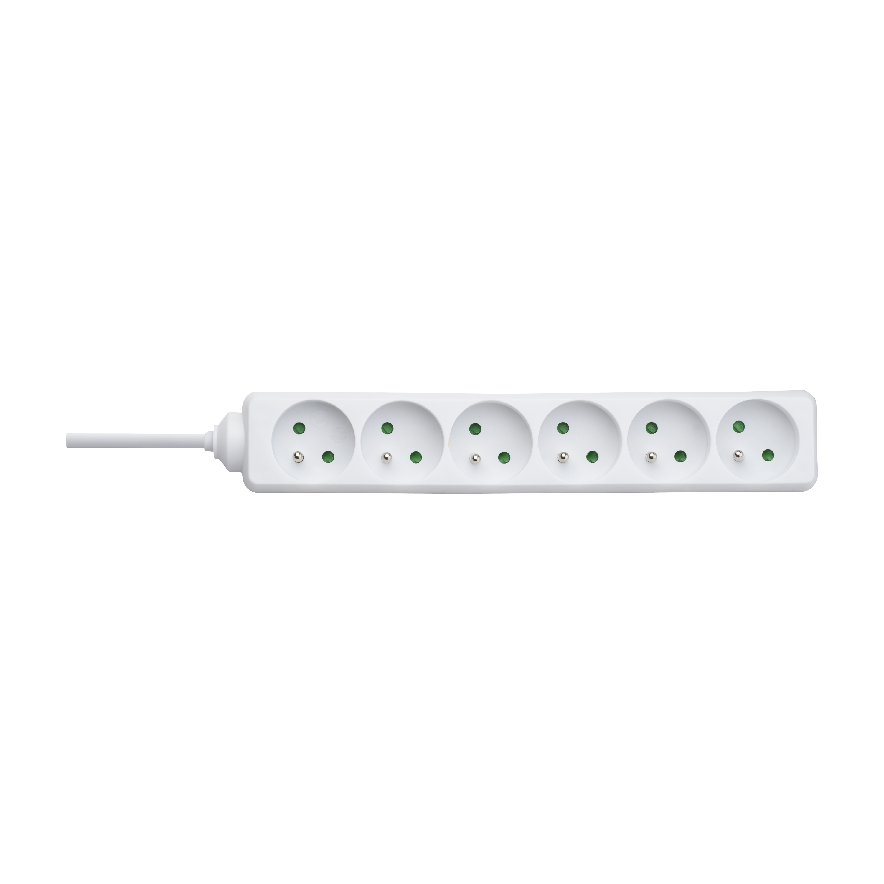 BLOC 6 PRISES 2P+T 16A 1M BLANC - 2