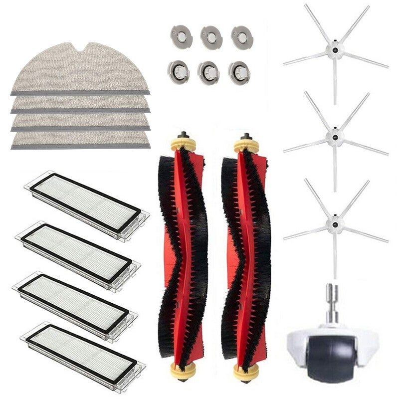 5 Spazzole Laterali In Silicone Morbido Per Robot Aspirapolvere Roborock S5 S6 T6 E2 E35 – Compatibili E Antigroviglio - 3