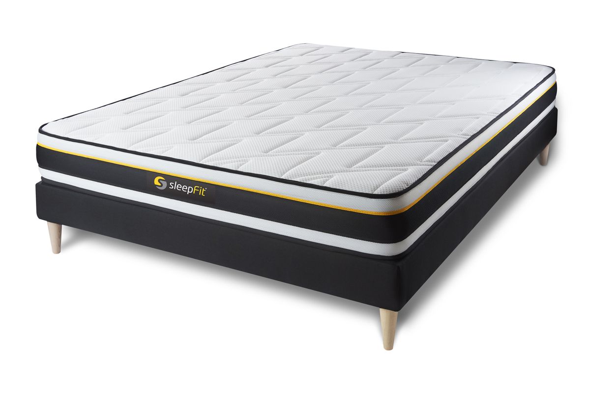 Matelas mémoire de forme 60 kg/m3 140x200x23 cm très ferme 7 zones de confort respirant | Leroy Merlin