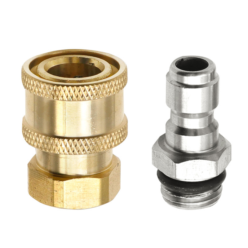 Zestaw szybkozłączy 1/4'' do myjek ciśnieniowych, mosiężny adapter do węży ciśnieniowych, złączki do myjek ciśnieniowych