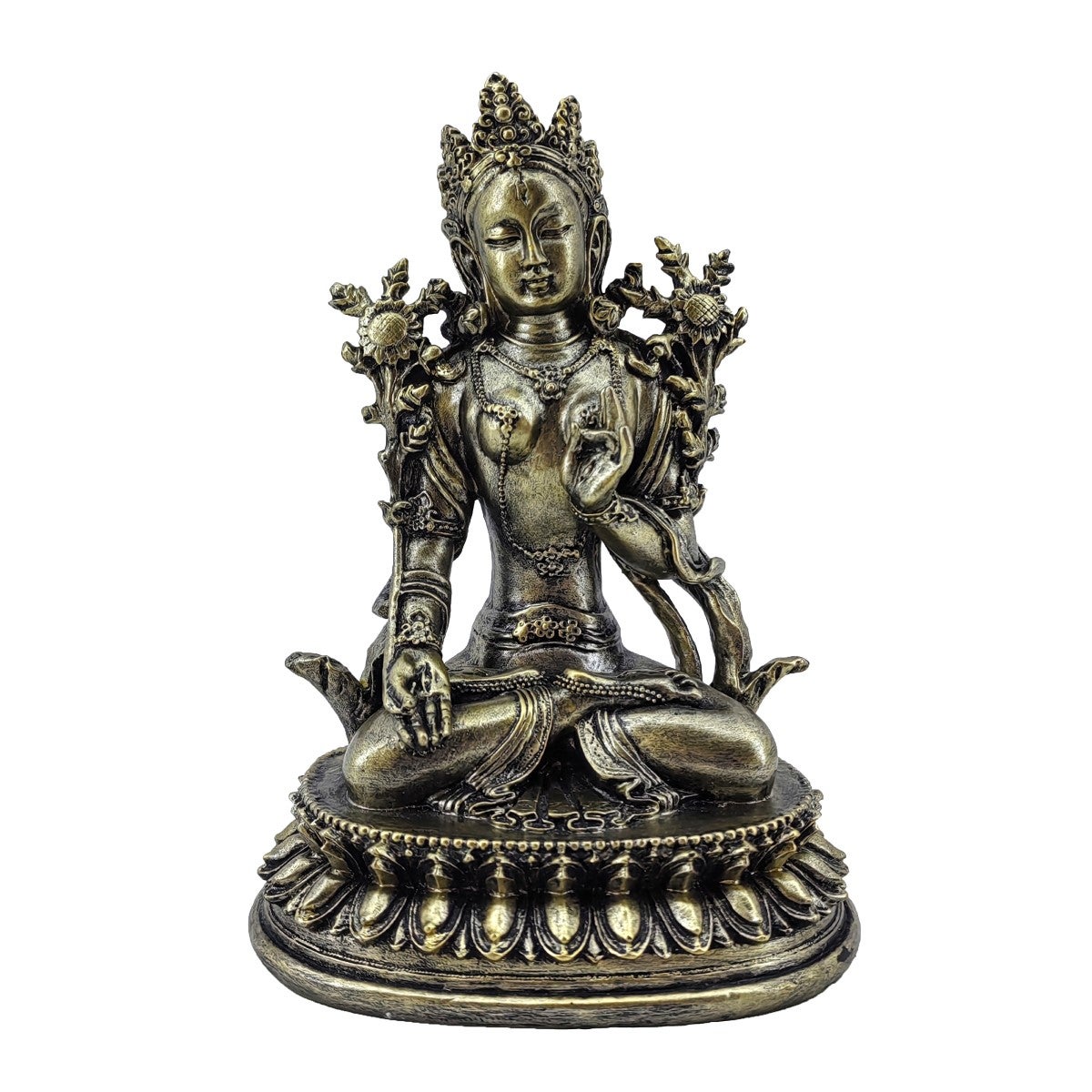 Figura de buda oriental decorativa para meditación y feng shui, ideal para hogar y oficina, 17.5 cm, resina gris