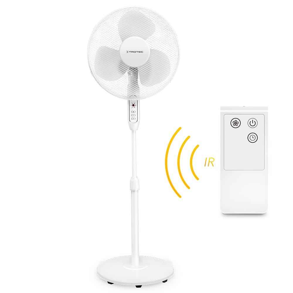 Ventilateur à pied télécommandé Midea - 16″ - 48W - Hauteur réglable - 3 niveaux de vitesse - 3 Ventilateur à pied télécommandé Midea - 16″ - 48W - Hauteur réglable - 3 niveaux de vitesse - 3