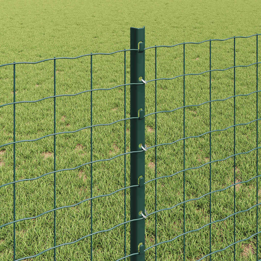 vidaXL Poteau de clôture enchâssé 5 pc Vert 120 cm - 4